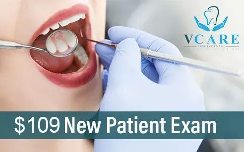 VCare Family Dental new patient promotion